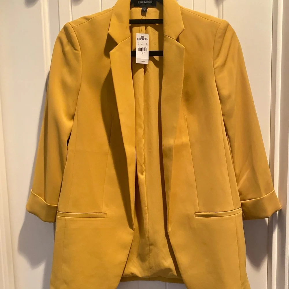 Express Blazer X-small Yellow - Picture 1 of 5